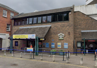 Top: City Hall closed at the start of the pandemic and later became a vaccination centre. Photo: Google