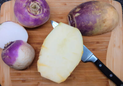 Swede and turnip gratin is great served as part of a roast dinner