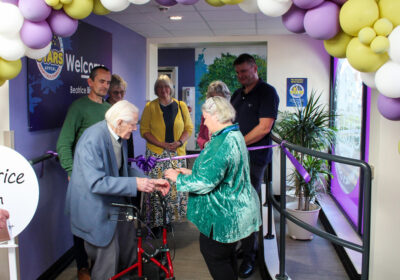 Mr Finniss and Eiri Jones, Salisbury NHS Foundation Trust non-executive director, cut the ribbon Picture: Harley Shearstone