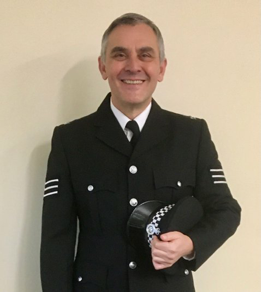 Det Sgt Cooper on his last day after 30 years in the police