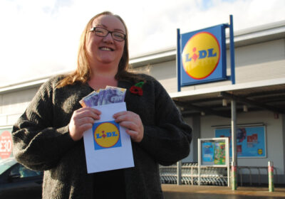 Martina with her £250 prize