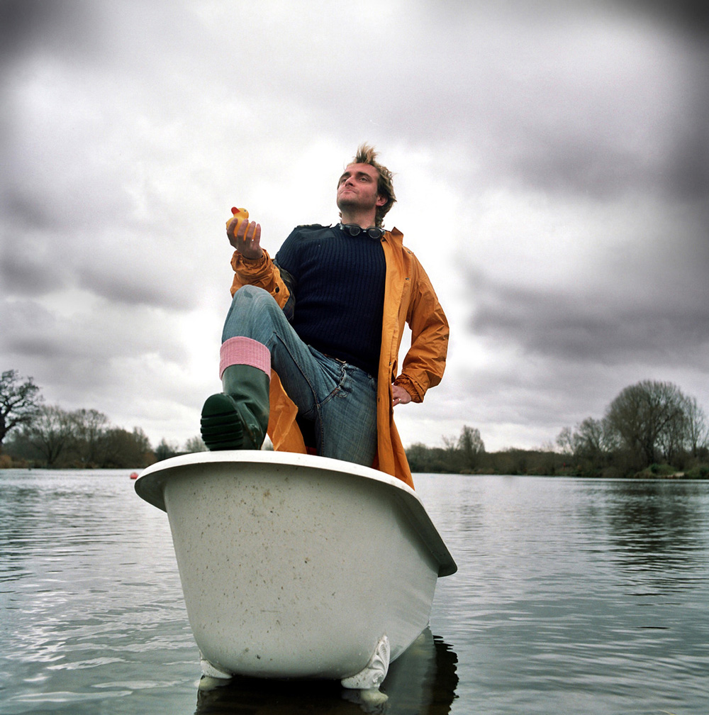 Tim Fitzhigham, the first and only person to row the English Channel in a bathtub