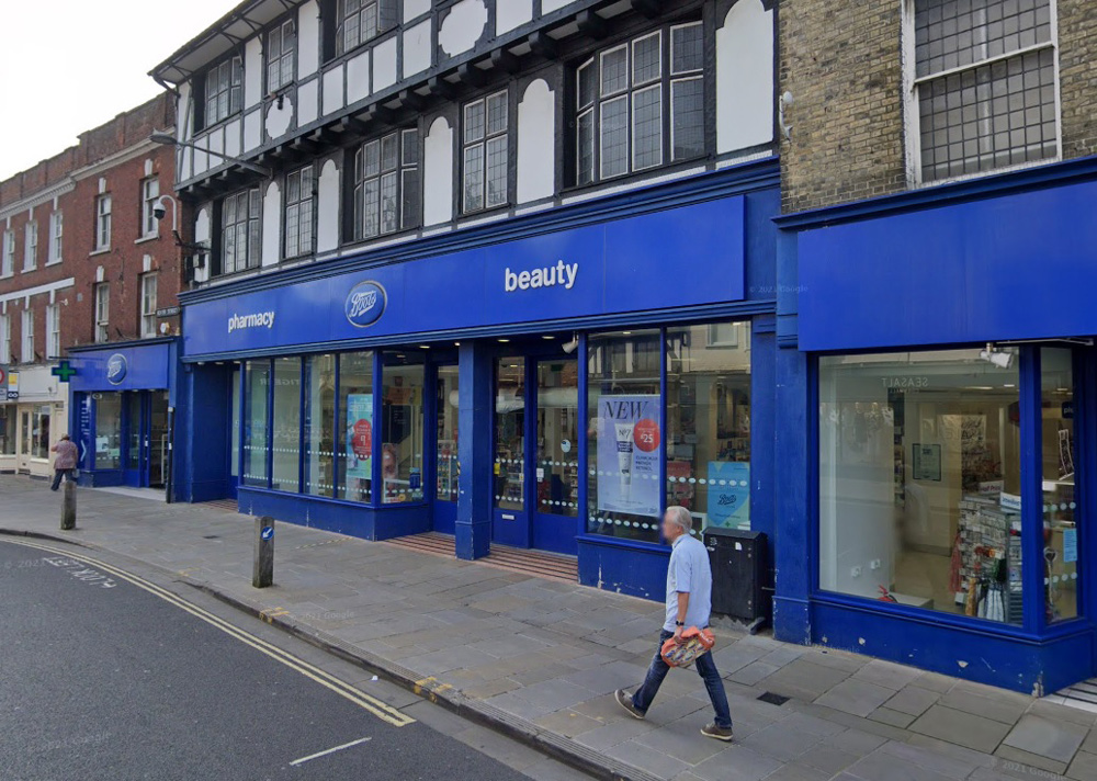 CCTV operators spotted two people leaving Boots, reportedly without paying. Photo: Google