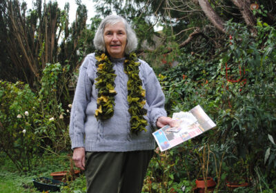 Pamela Hanan with her £250 prize and her copy of the Gazette Picture: Salisbury & Avon Gazette