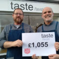 Taste cafe in Amesbury hands over the donations to the Salvation Army Picture: Salvation Army