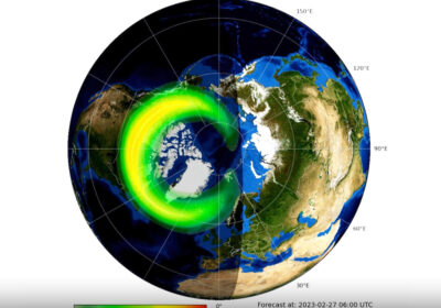 Northern Lights Map. Photo: Met Office