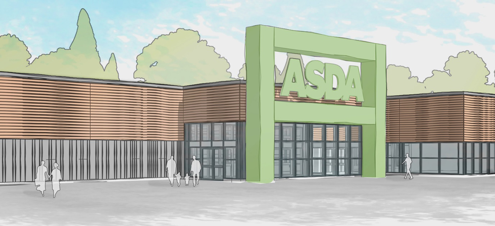 How a planning application showed a new Asda store in Salisbury could look Picture: Wiltshire Council/HGP