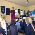 The whole school was involved in the Bishop’s visit