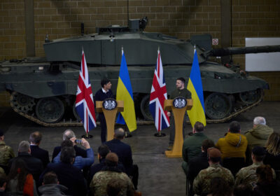 President Zelensky in Dorset with Prime Minister Rishi Sunak Pictures: Office of the Ukrainian President