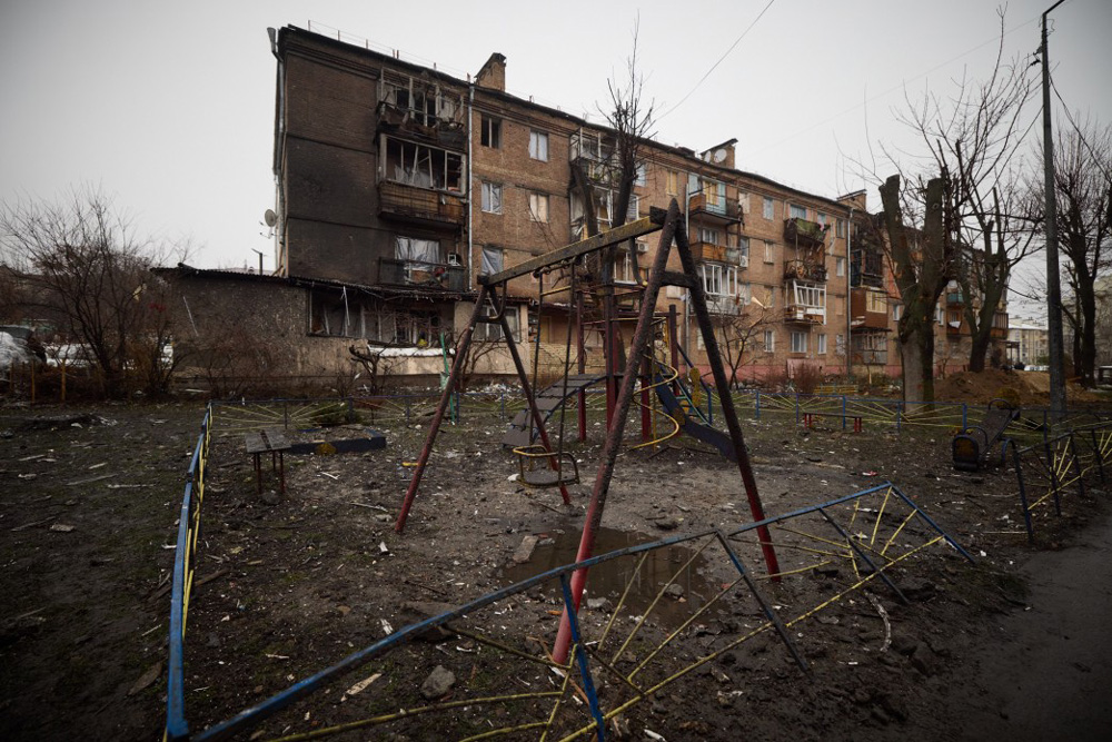 Ukraine has been battered during the war 0 forcing millions to flee