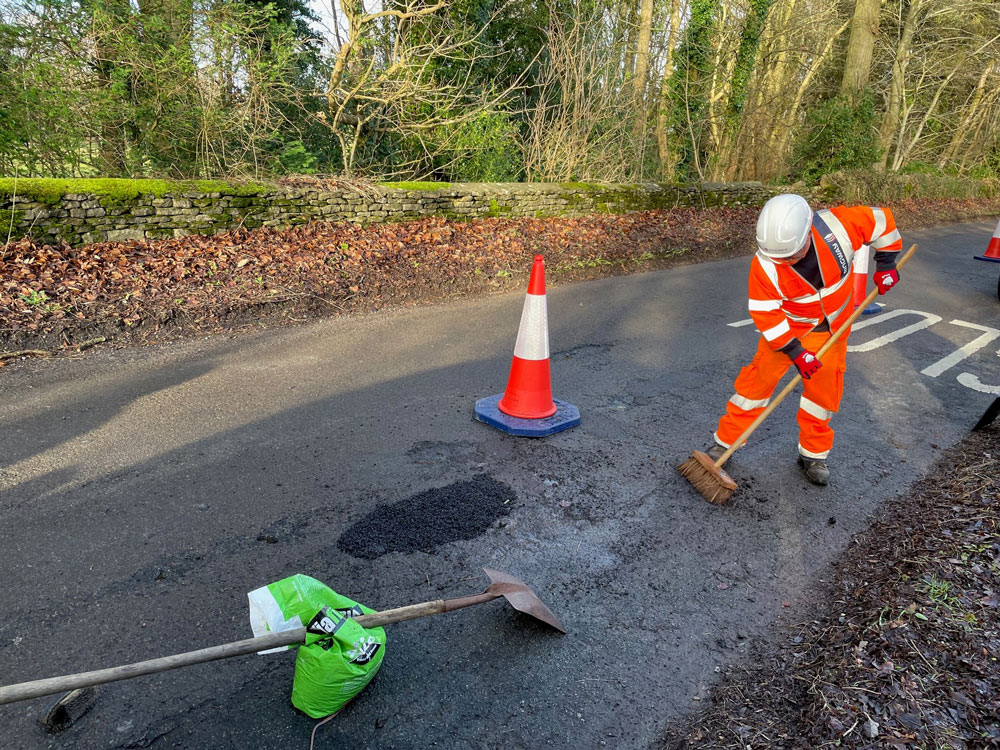 Wiltshire Council teams have been battling to fill potholes amid a record number of reports