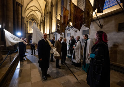 Historic Remains Of Regimental Colours Removed After 175 Years In Salisbury Cathedral