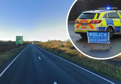 The crash happened on the A31 westbound near the Burley junction. Picture: Google