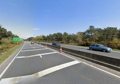 The incident happened on the A338 near the Ashley Heath roundabout. Picture: Google