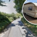 The caravan was allegedly stolen from an address in Blandford