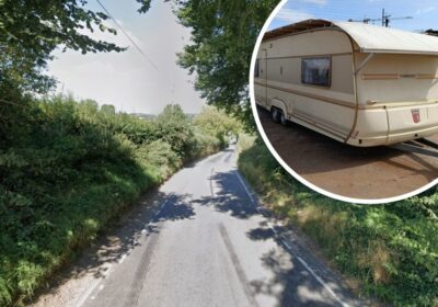 The caravan was allegedly stolen from an address in Blandford