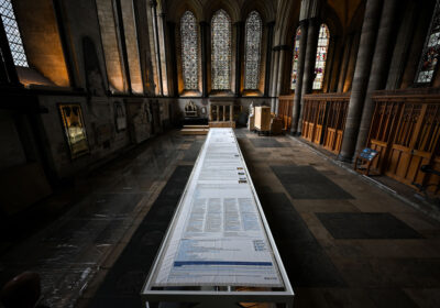Cornelia Parker’s Magna Carta (An Embroidery) Credit: Finbarr Webster