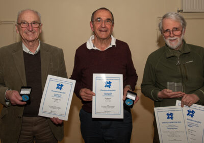Richard Walter, Rex Waygood, Gerry Howard Credit: club member, Julie Francis
