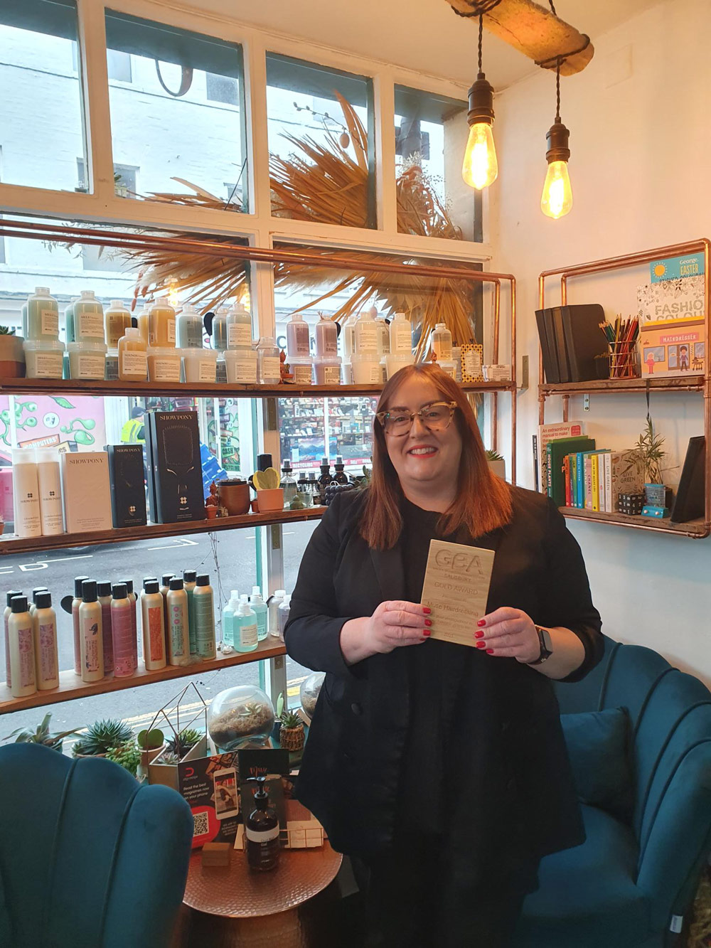 Muse Hairdressing was awarded a Gold Green Business Award for making a commitment to the environment by prioritising sustainability in every aspect of their business.