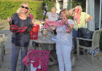 Soroptimists with last year’s donations