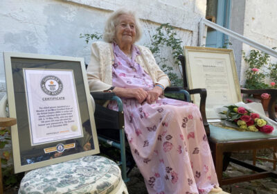 Anne received her MBE three years ago, at the age of 106