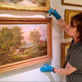 Dr Emily Dunbar at work in the Young Gallery in Salisbury