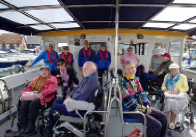 Local care home residents head out onto the water