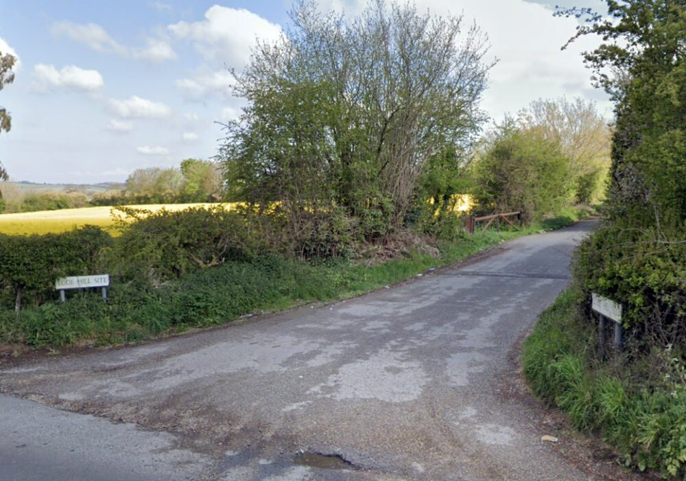 The incident happened at the Lode Hill Site, near Downton. Picture: Google