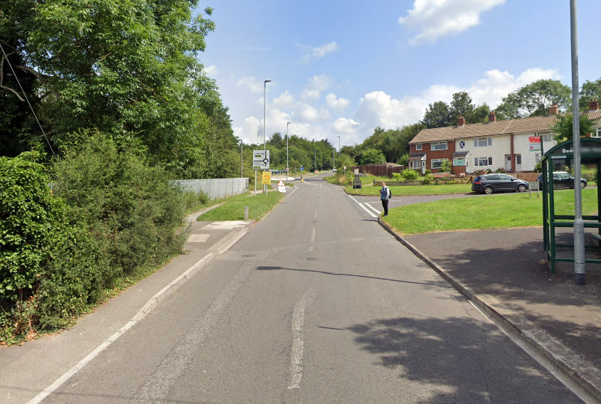 The teen was hit by a car in Ludgershall Road, Tidworth. Picture: Google