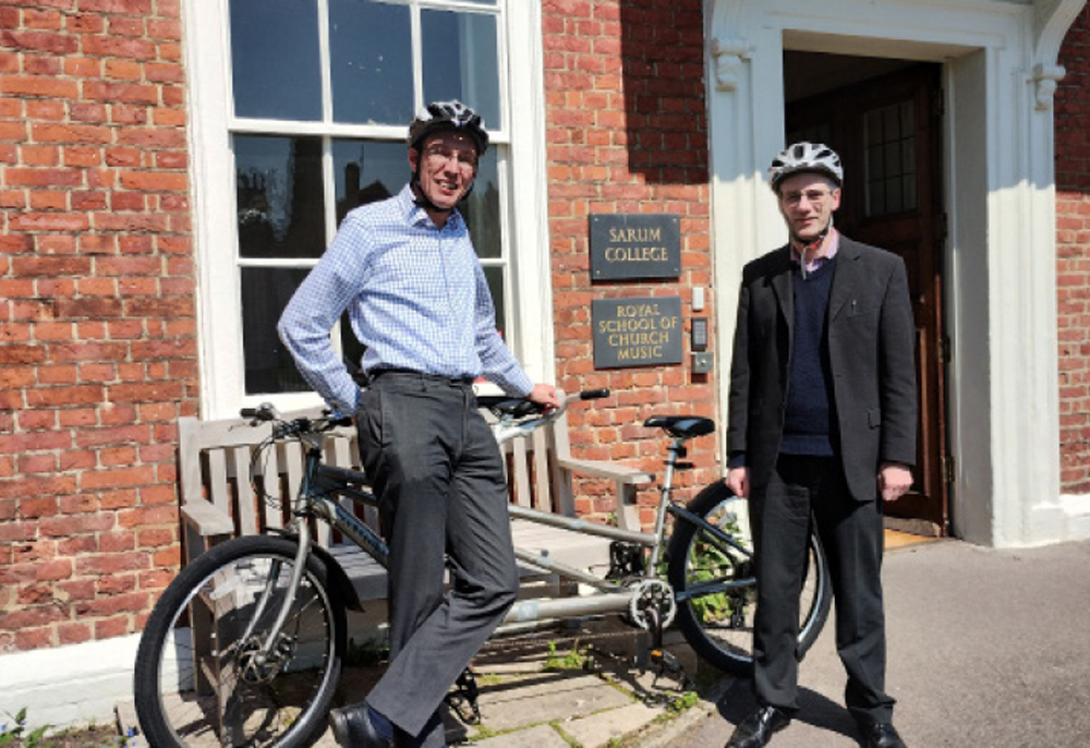 Paul Hedley and Hugh Morris will cycle from Addington Palace to Salisbury