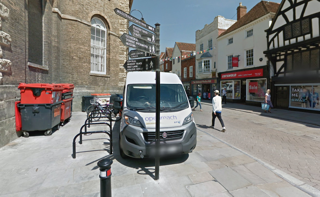 Another bin store will be installed in Queen Street, Salisbury. Picture: Google