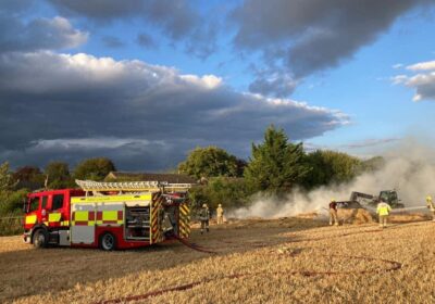 The fire was reported off South Street, Wilton. Picture: DWFRS