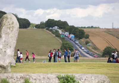 The A303 passes Stonehenge