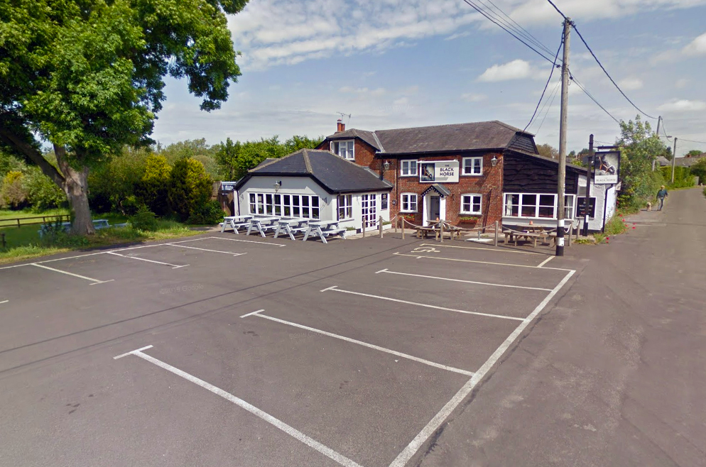 The Black Horse pub, in Winterbourne Earls, could become a two-bed house. Picture: Google