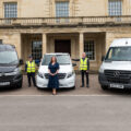 Cllr Jane Davies with some of the new vehicles. Picture: Wiltshire Council