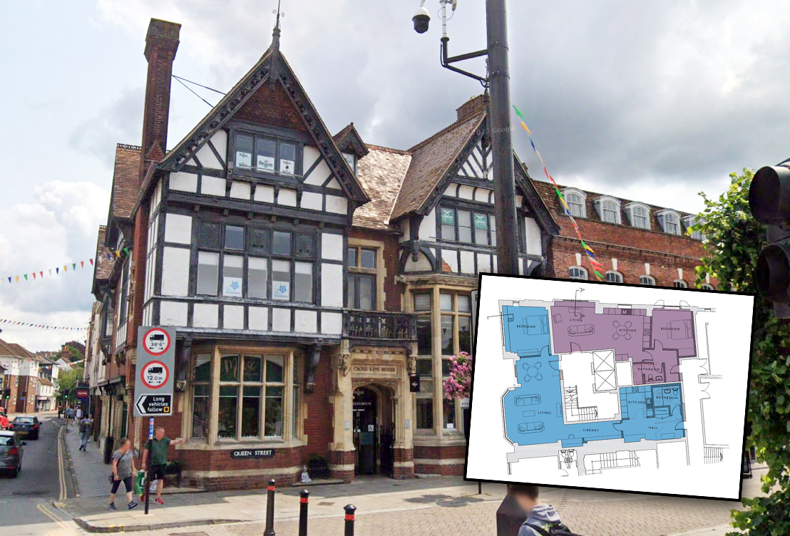 Flats plan for landmark listed building in centre of Salisbury