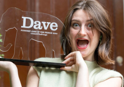 Comedian Laura Rose Treen is delighted with her award. Picture: Dave