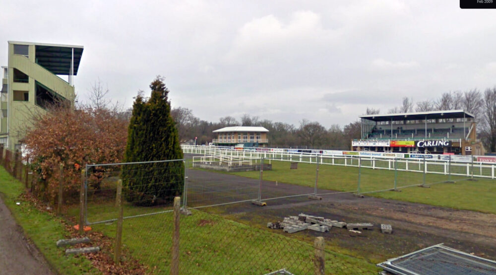 The incident unfolded after racing had finished at Salisbury. Picture: Google