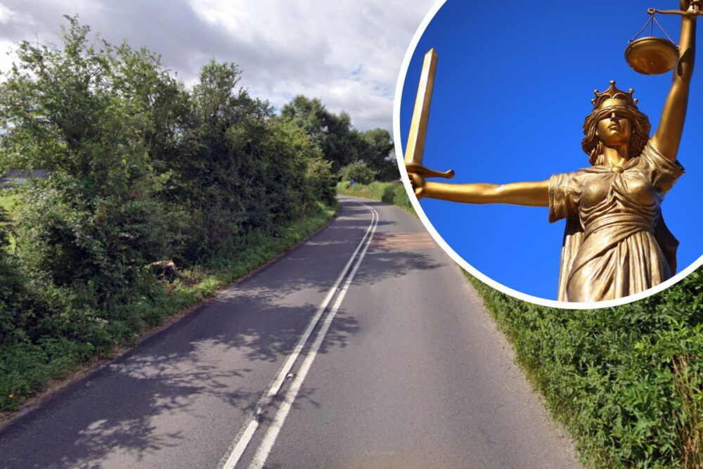 Mulenga was found asleep behind the wheel in patchy fog on the A338. Picture: Google