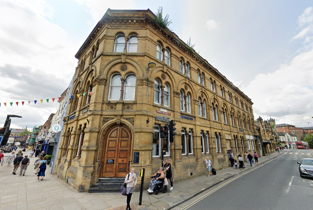 Two cashpoints being cut to one outside a Salisbury bank Salisbury