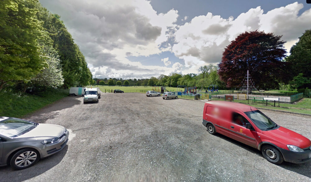 The unauthorised encampment was at Bonnymead Park, Amesbury. Picture: Google