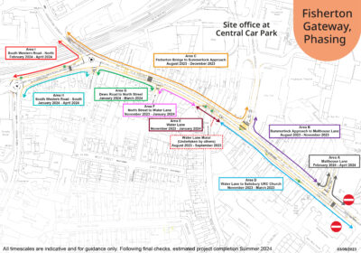 Phasing of the Fisherton Gateway work. Picture: Wiltshire Council