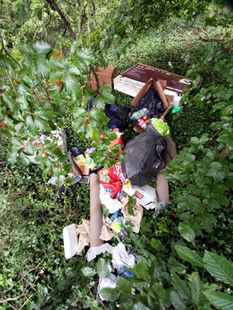 Fly-tipping found near Everleigh. Picture: Wiltshire Council