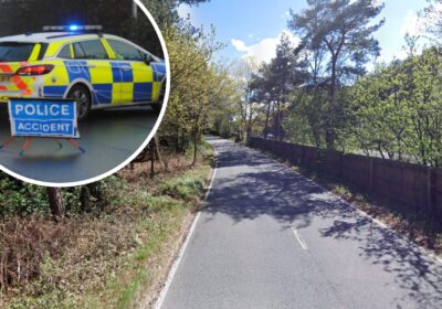 The crash happened on Hurn Road, between Ringwood and Matchams, Dorset Police said. Picture: Google