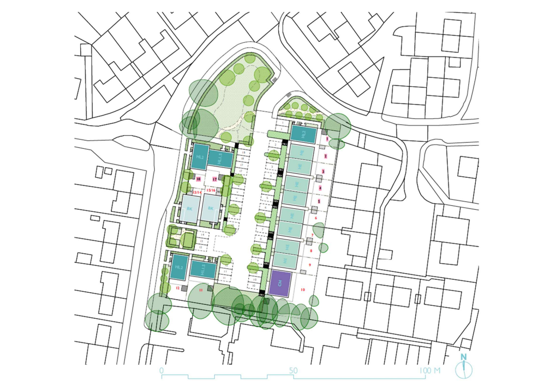 The proposed layout of the site, in Old Common Way, Ludgershall. Picture: Smarter Development Wiltshire Council