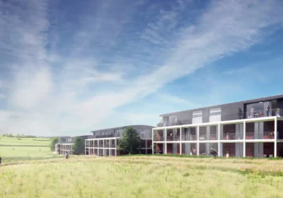 Apartments on the Old Sarum Airfield site would be inspired by the hangers. Picture: Feilden + Mawson/Wiltshire Council
