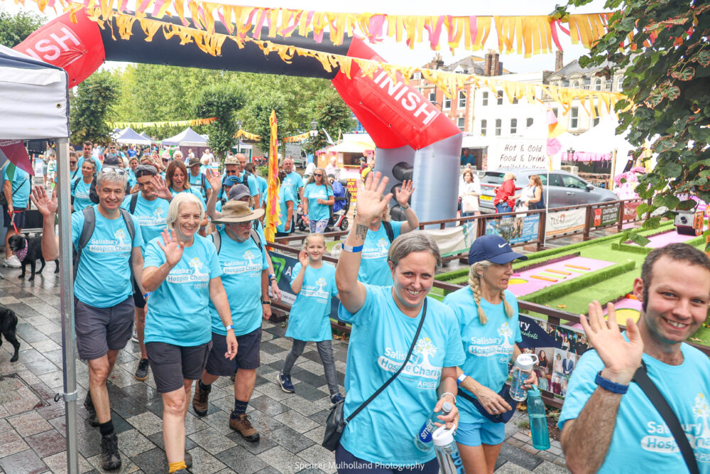 Walkers raised money for the Salisbury Hospice Charity