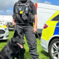 It is understood a Wiltshire Police dog handler was injured in the crash, near Figheldean. Picture: Wiltshire Police