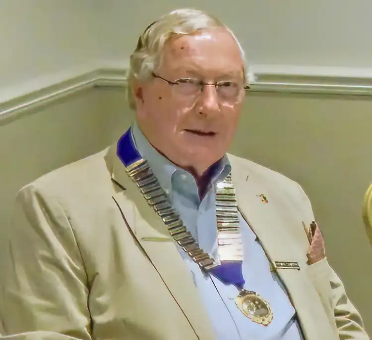Current president of the Probus Club of Salisbury, Brian Sharpe