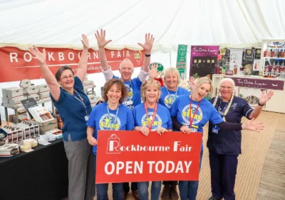 Members of the Rockbourne Fair Committee with Stars Appeal Ambassadors at the launch of Rockbourne Fair 2023. Picture: Spencer Mulholland